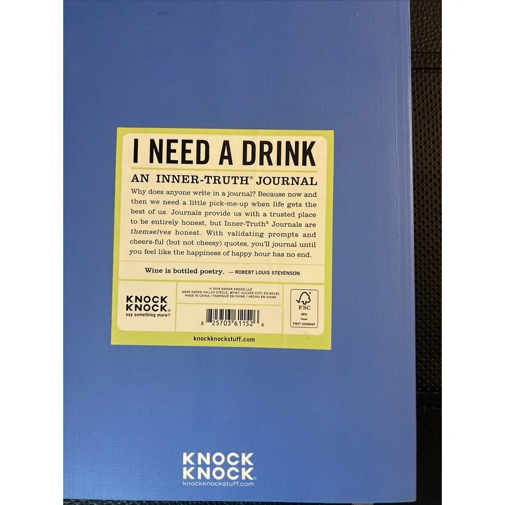 I Need a Drink Journal – Funny Guided Journal to Vent & Let It All Out fREE SHI
